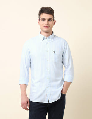トップス pedestalpolo Buy U.S. Polo Assn. Vertical Striped Oxford Shirt - NNNOW.com