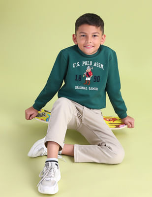 【名古屋限定カラー】Embroidery Polo Sweatshirt ハンドステッチデザインポロシャツ / Col：CLOUD ライトブルー