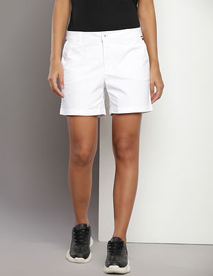 Tommy Hilfiger Mid Rise Solid Shorts