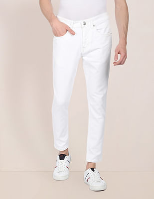 U S Polo Assn Denim Co Henry Cropped Fit White Jeans