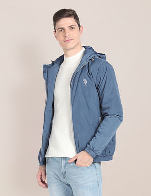 U S Polo Assn Lightweight Hooded Jacket