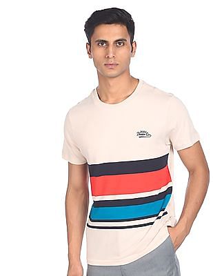 U S Polo Assn Round Neck Colour Block T-Shirt