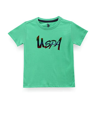 U S Polo Assn Kids Boys Rainbow Branding T-Shirt