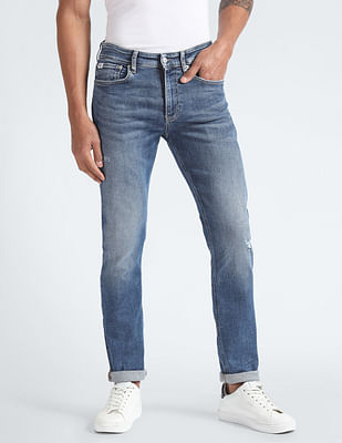 Calvin Klein Jeans Lightly Distressed Skinny Jeans