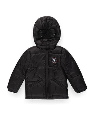 U S Polo Assn Kids Boys Sunglasses Hood Puffer Jacket