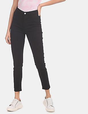 Flying Machine Women Black Betty Slim Fit High Rise Jeggings