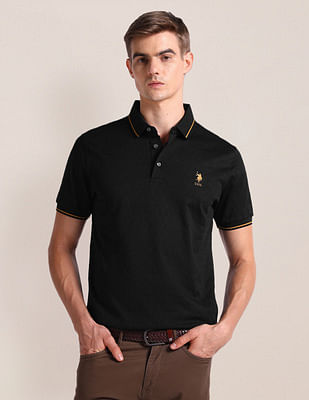 U S Polo Assn Solid Slim Fit Polo Shirt