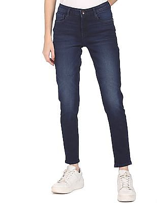 U S Polo Assn Women Wash Mid Rise Jeans