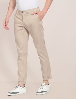 Buy Uspa Formals Mens 4 Pocket Slub Formal Trousers at Amazon.in
