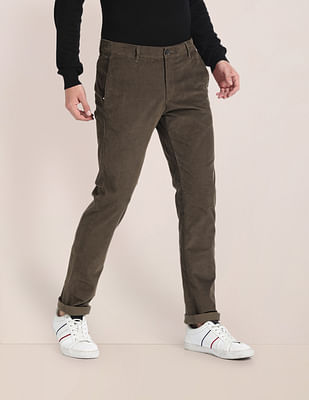 U S Polo Assn Corduroy Denver Slim Fit Casual Trousers