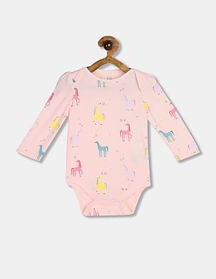 baby pink long sleeve bodysuit