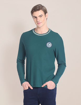 U S Polo Assn Long Sleeve Solid Cotton T-Shirt