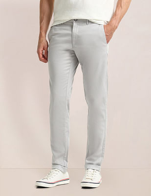 U S Polo Assn Denver Slim Fit Textured Trousers