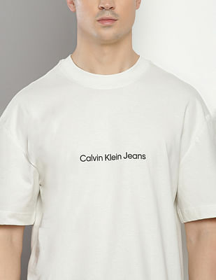 Buy Calvin Klein Jeans Brand Print Relaxed Fit T-Shirt