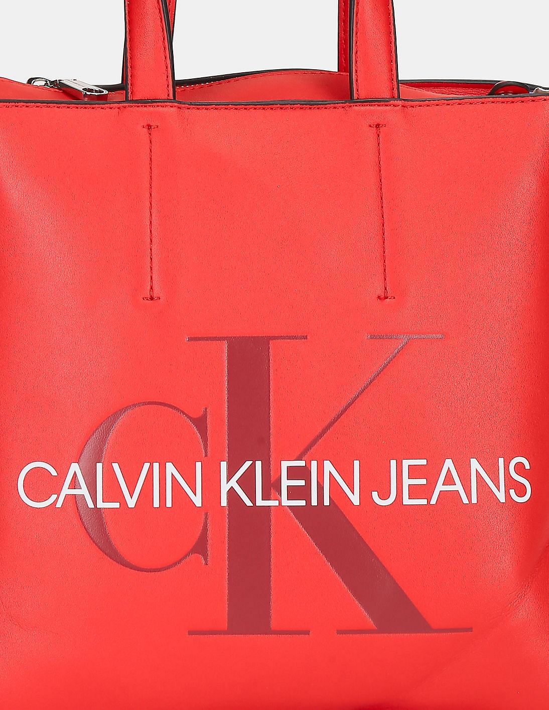 Buy Calvin Klein Women Beige Monogram Hailey Tote Bag - NNNOW.com