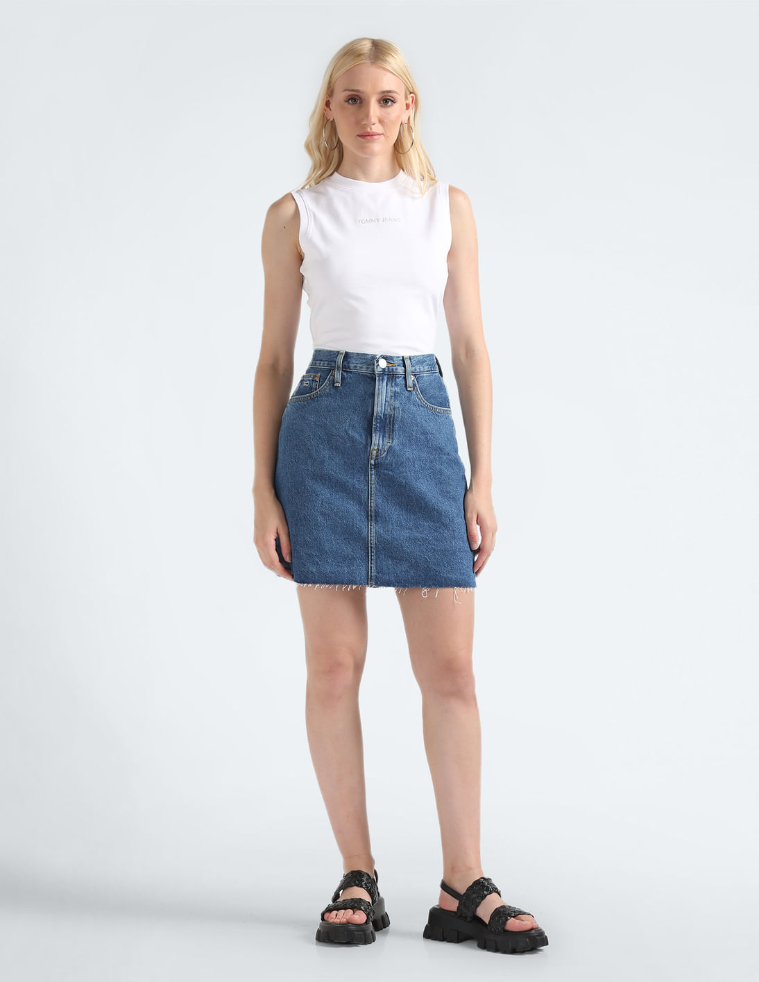 Buy Tommy Hilfiger Washed Mom Denim Skirt - NNNOW.com