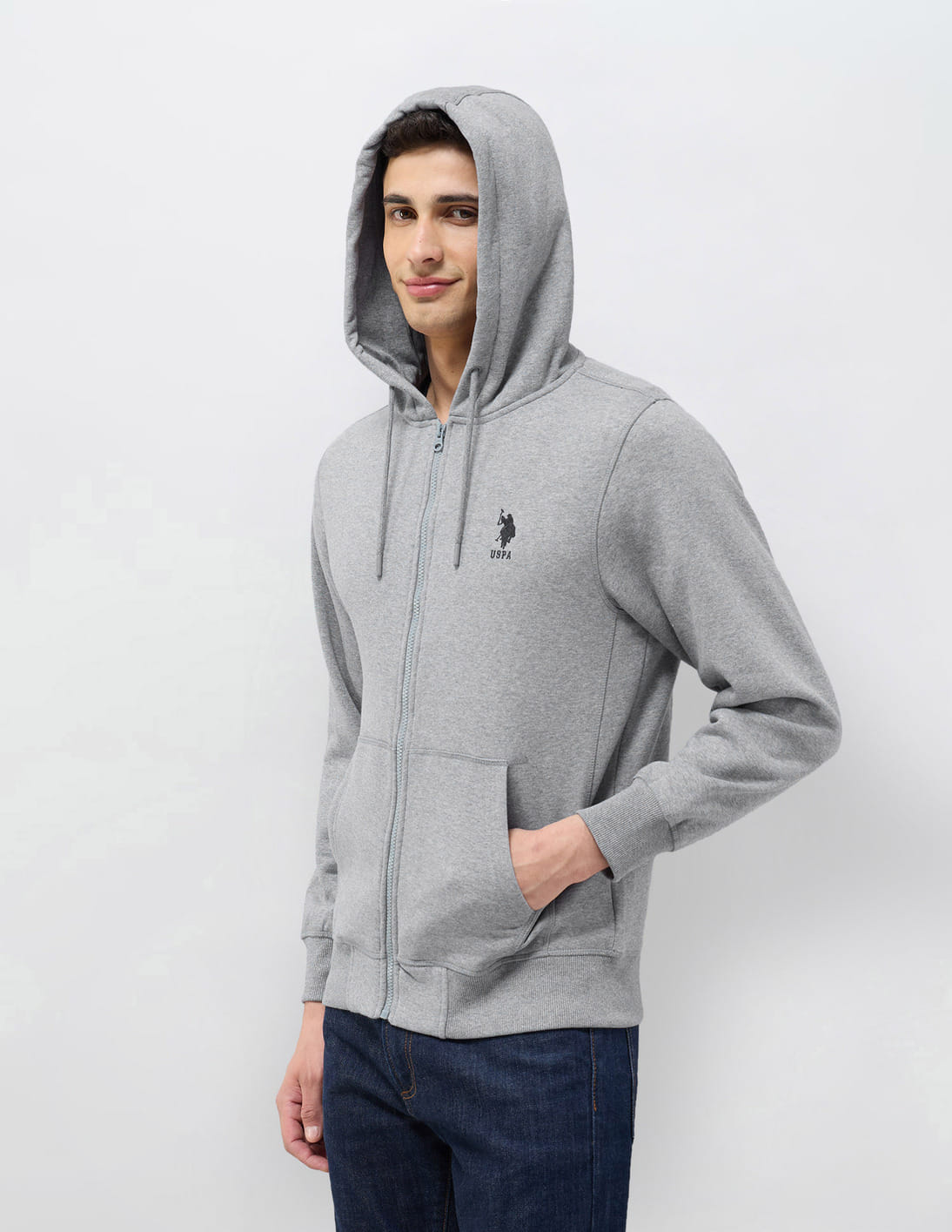 Buy U.S. Polo Assn. Heathered Regular Fit Sweatshirt - NNNOW.com