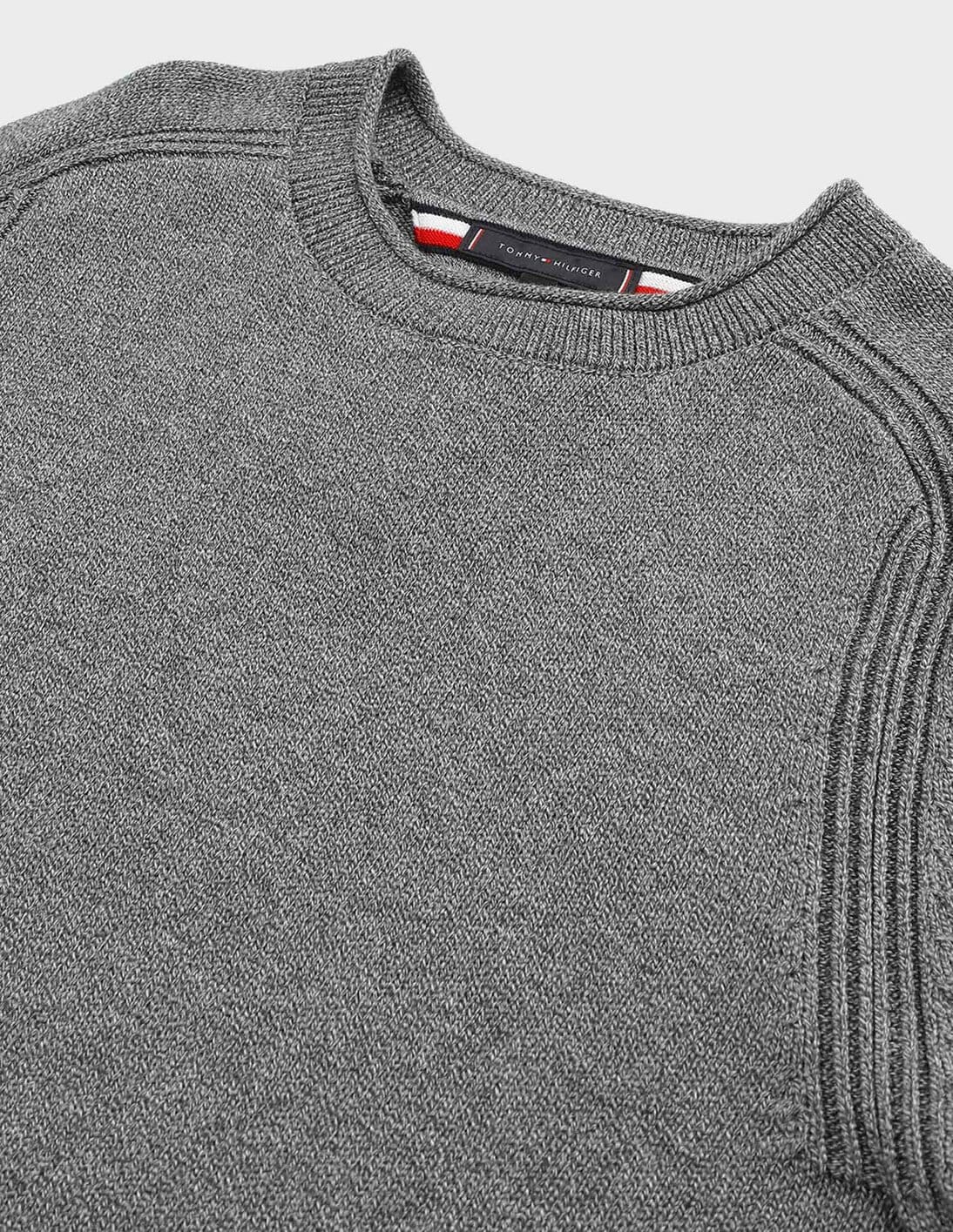 Buy Tommy Hilfiger Mouline Fisherman Crew Neck Sweater - NNNOW.com
