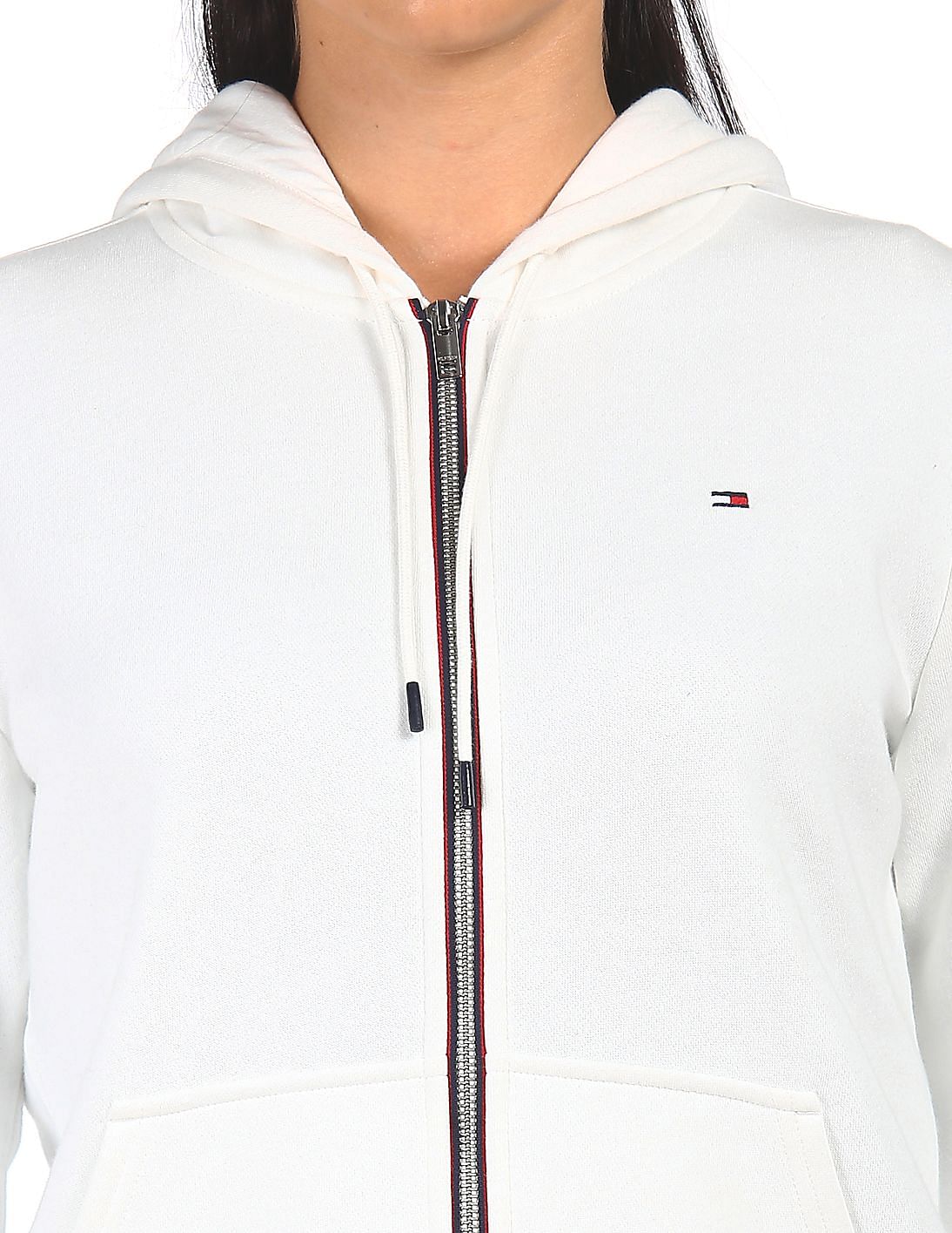 売れ筋商品|||トミーヒルフィガー パーカー・スウェットシャツ アウター レディース Women's Drawstring-Hem Logo Hoodie Ancient White Buy Tommy Hilfiger White Heritage Logo Hoodie from Next USA
