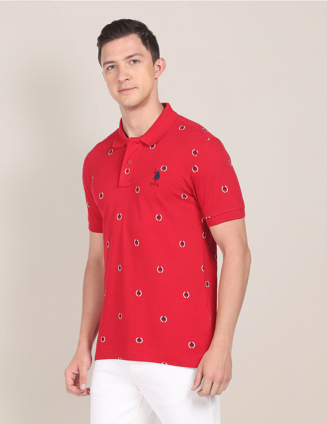 Buy U.S. Polo Assn. Heritage Print Polo Shirt - NNNOW.com