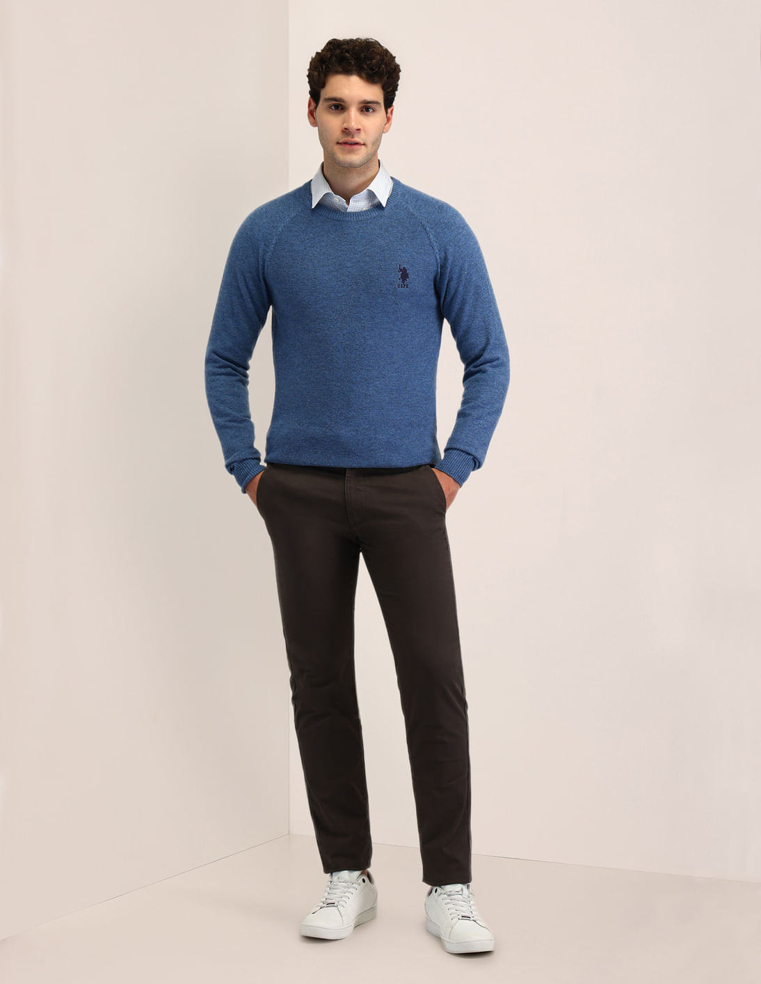 Buy U.S. Polo Assn. Textured Regular Fit Sweater - NNNOW.com