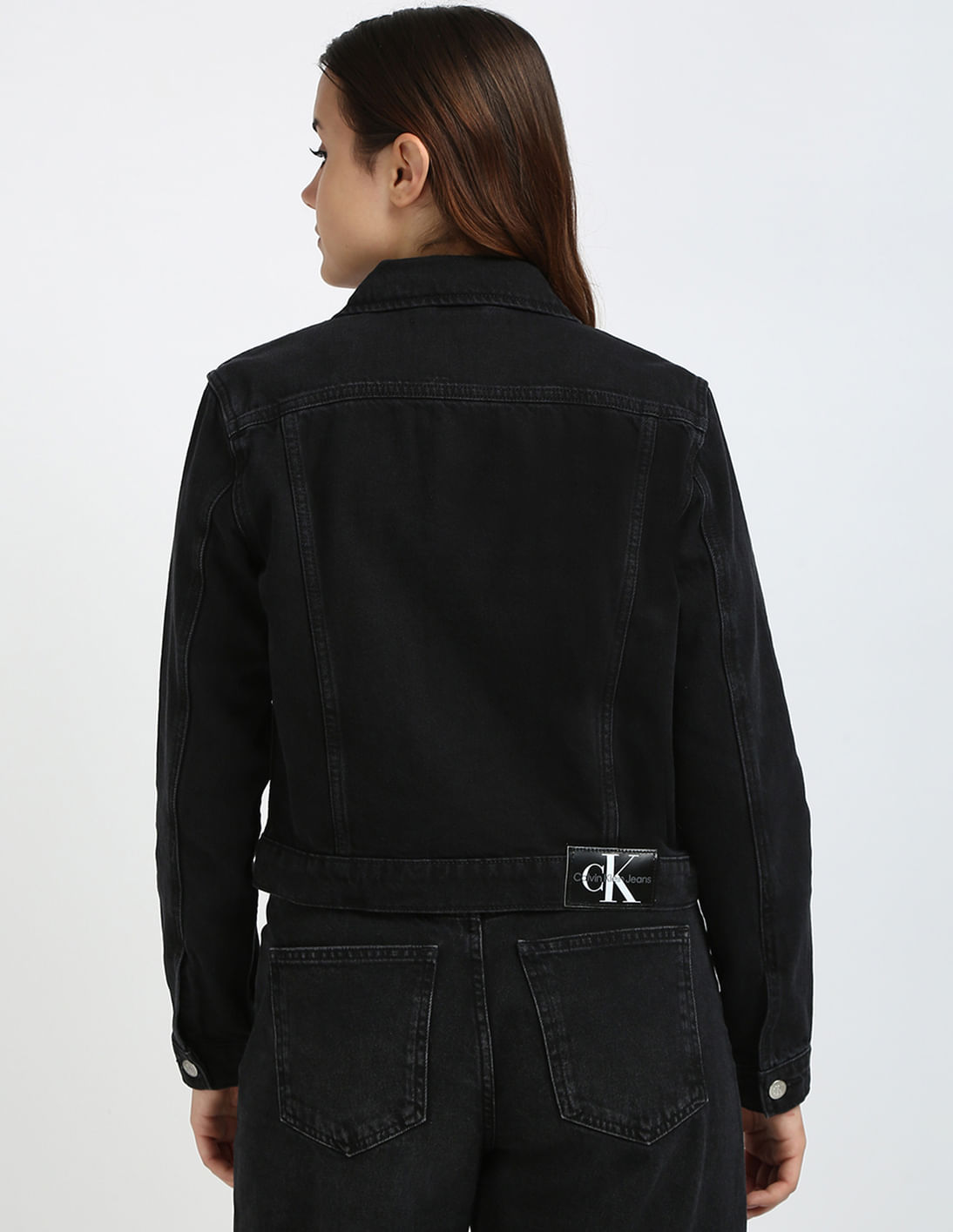 Buy Calvin Klein Jeans Cropped 90'S Denim Jacket - NNNOW.com