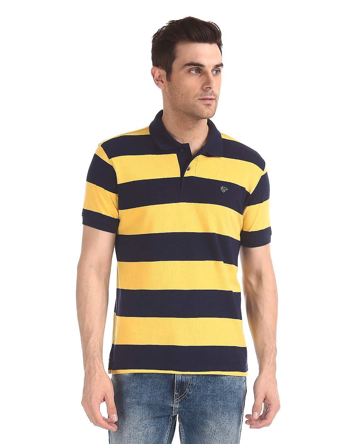 Buy Ruggers Horizontal Stripe Pique Polo Shirt - NNNOW.com