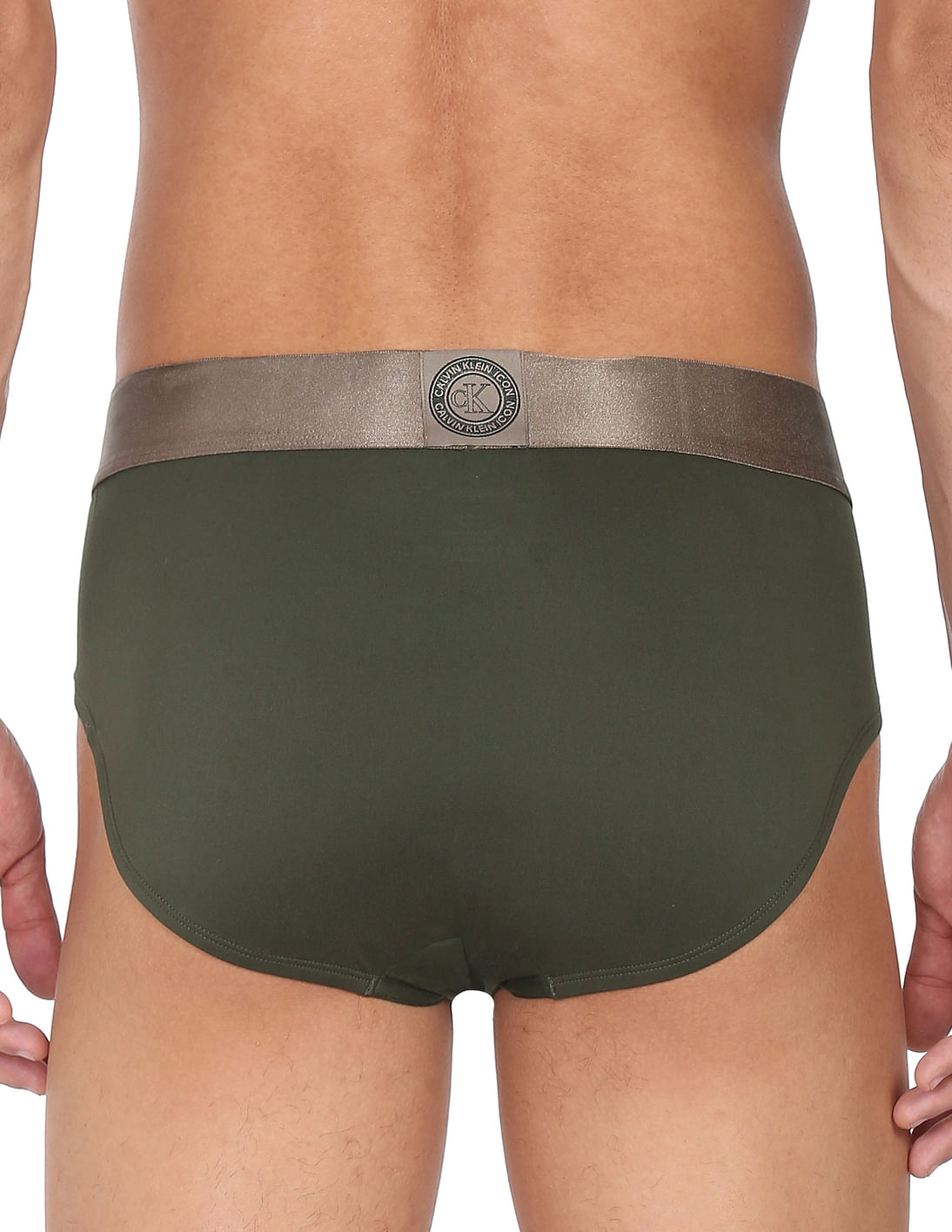 Buy Calvin Klein Underwear Men Olive Icon Elasticized Waist