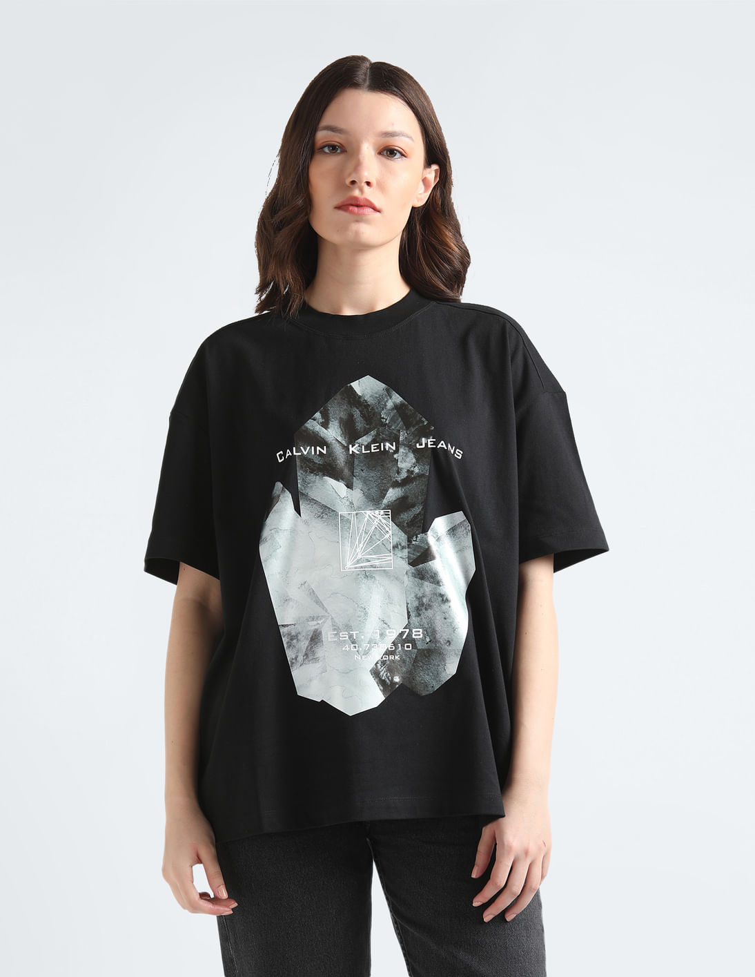 ★【TRILLION】★WASHABLE TWO TONE CREW NECK GRAPHIC KNI.T★ MUSINSA | TRILLION Washable two-tone crewneck graphic knit
