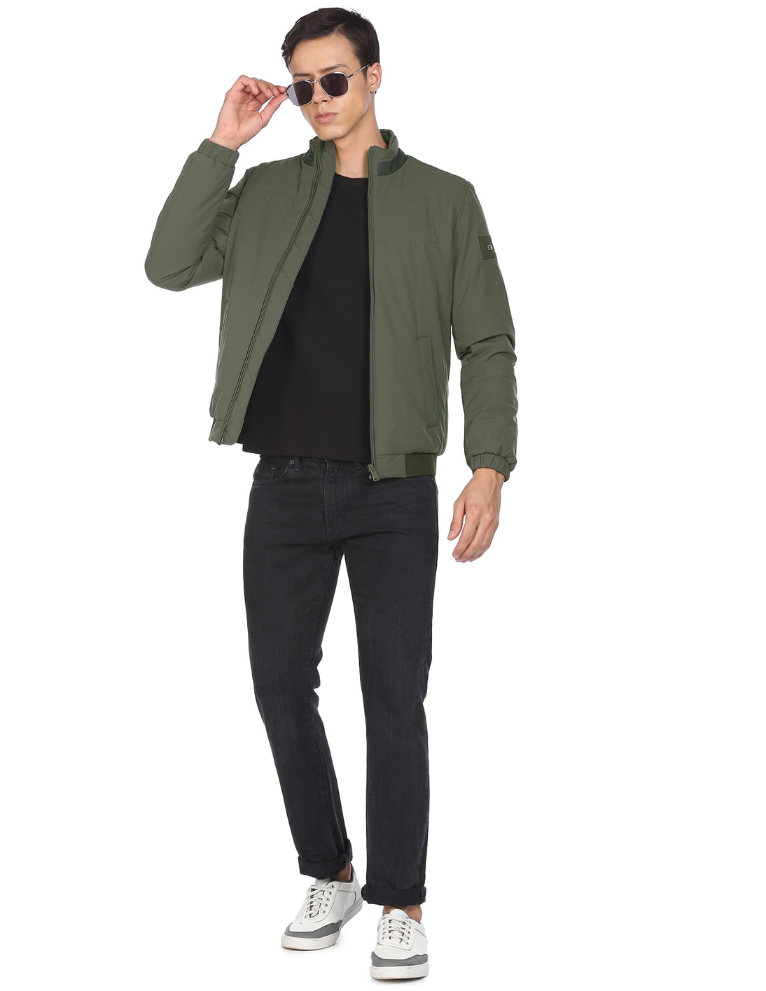 Buy Arrow Sports High Neck Water Repellent Quilted Jacket - NNNOW.com