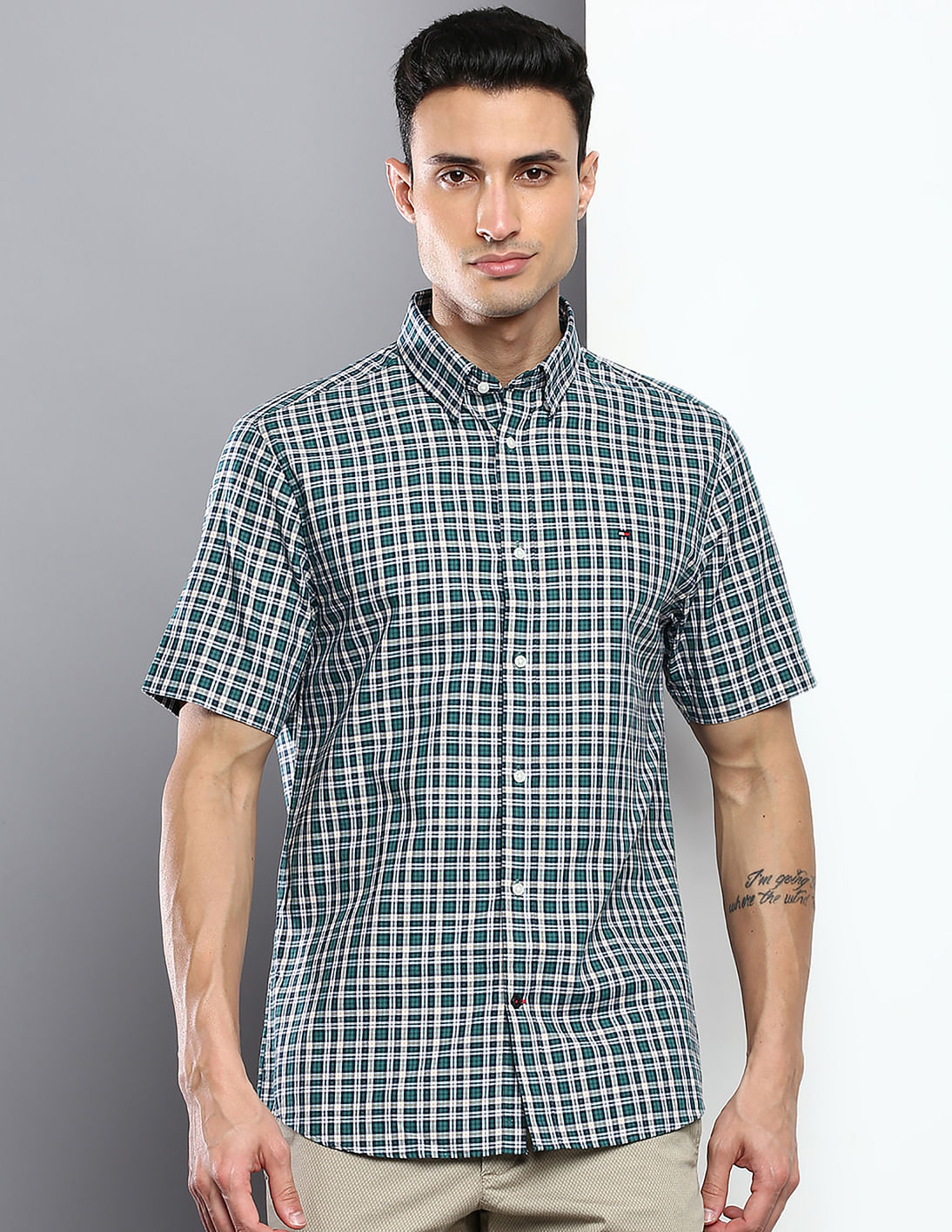 Buy Tommy Hilfiger Tartan Check Oxford Cotton Casual Shirt - NNNOW.com