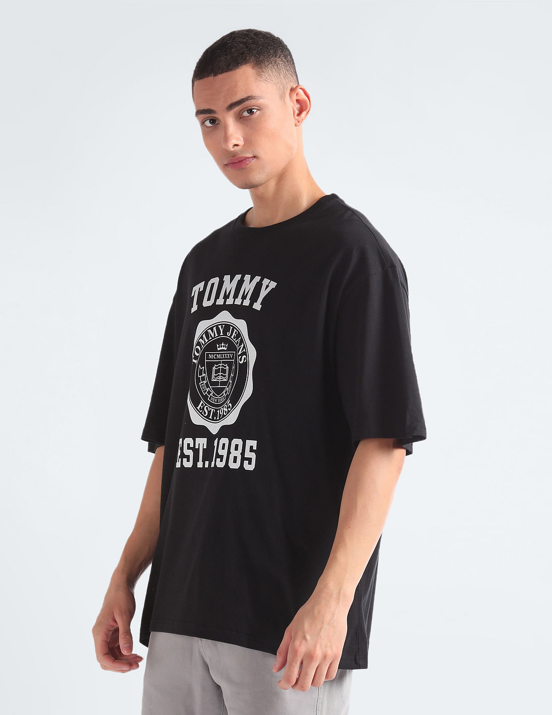 Buy Tommy Hilfiger Crest Varsity Print Oversized T-Shirt