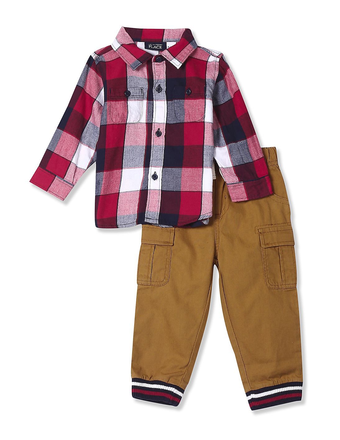 Buy The Children's Place Baby Baby Boys Assorted Long Sleeve Check ...