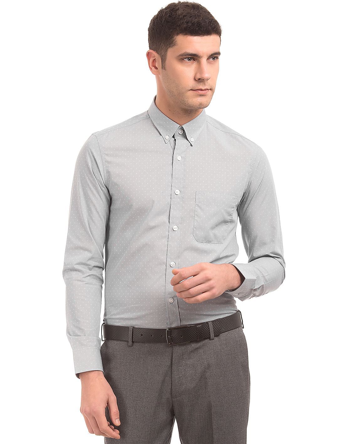 Buy USPA Tailored Men Tailored Fit Button Down Shirt - NNNOW.com