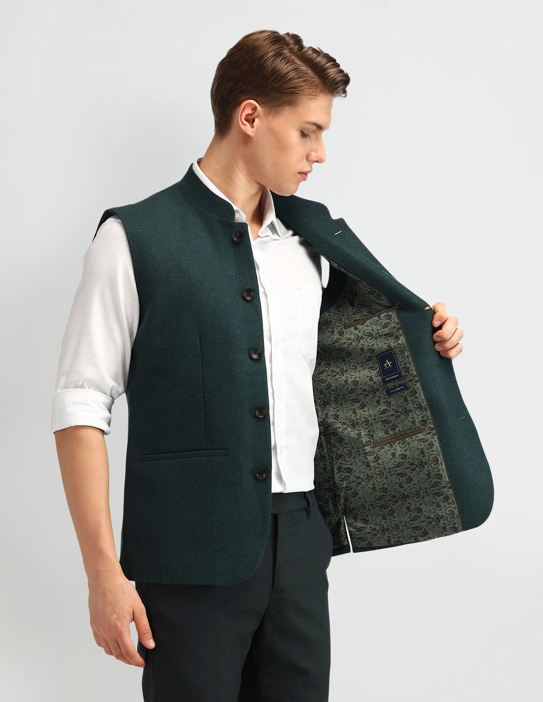 Buy Arrow Tweed Tailored Fit Waistcoat - NNNOW.com