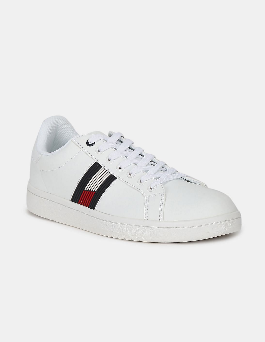 mens white tommy hilfiger trainers