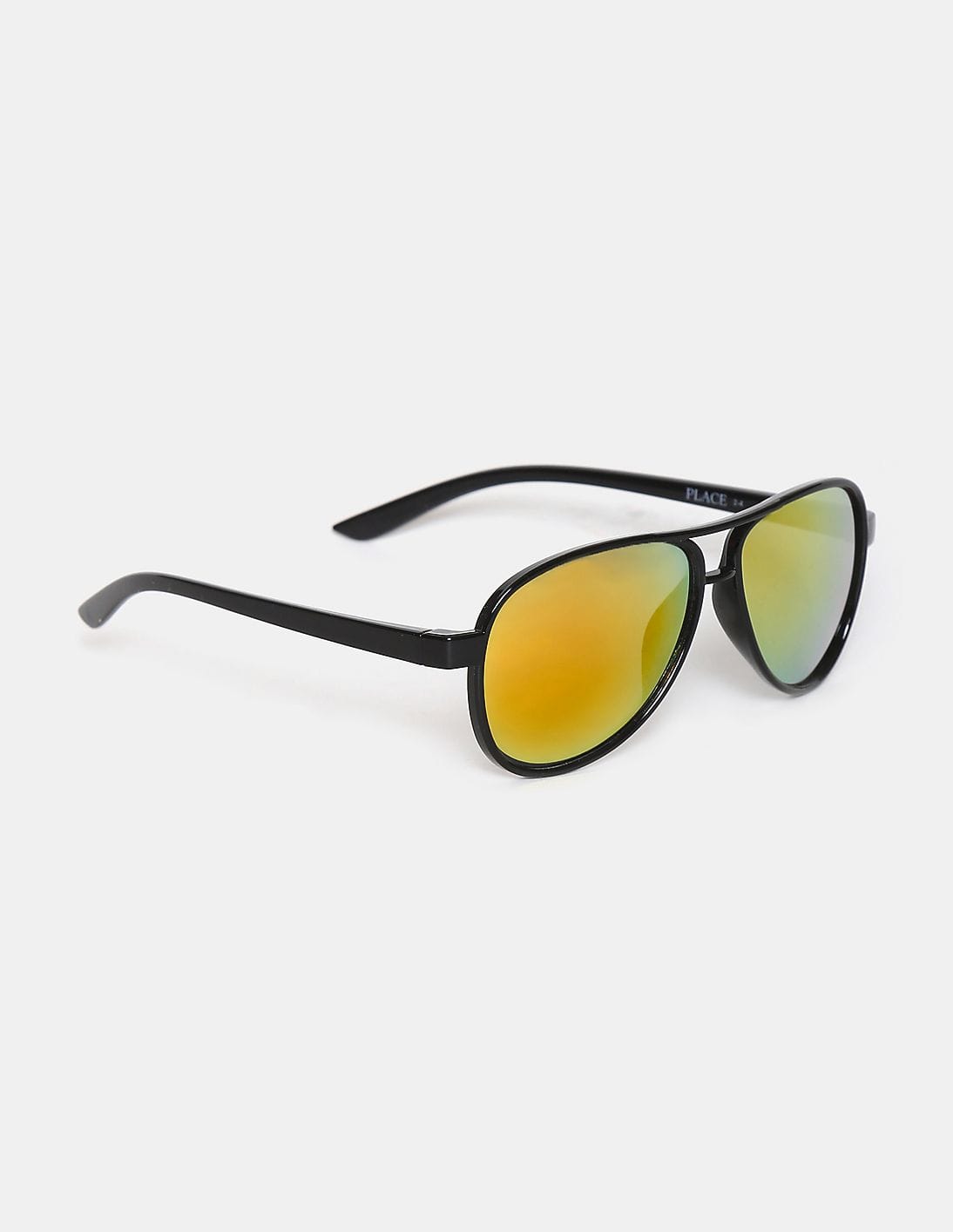 black and gold round frame sunglasses
