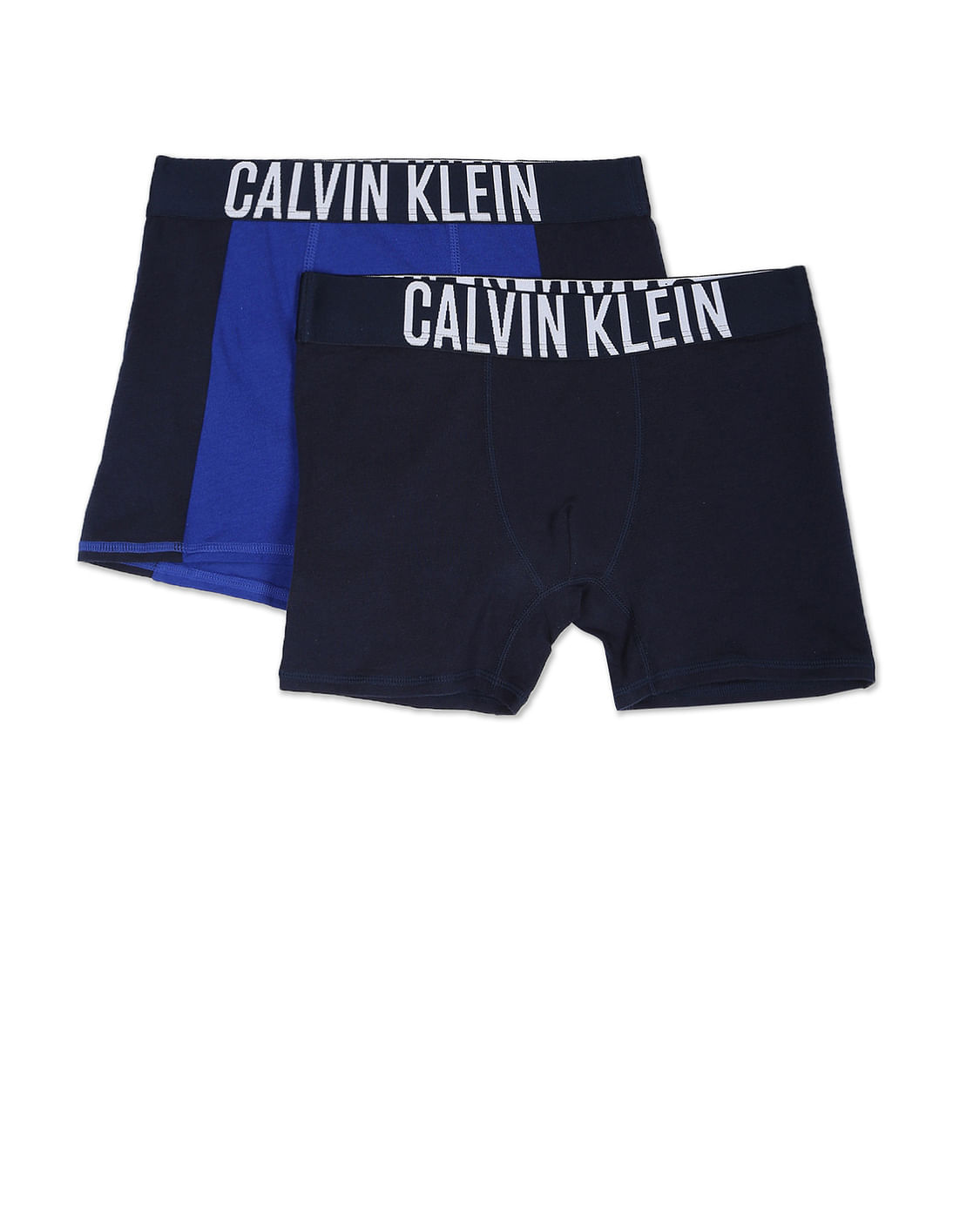 Buy Calvin Klein Underwear Mid Rise Branded Waist Trunks - Pack Of 2 ...