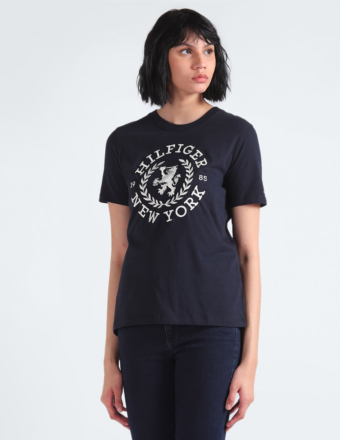 Tシャツ・カットソー RONRON VINTAGE APPLIQUE LOGO T SHIRT 5BKK032 Tシャツ・カットソー RONRON VINTAGE APPLIQUE LOGO T SHIRT