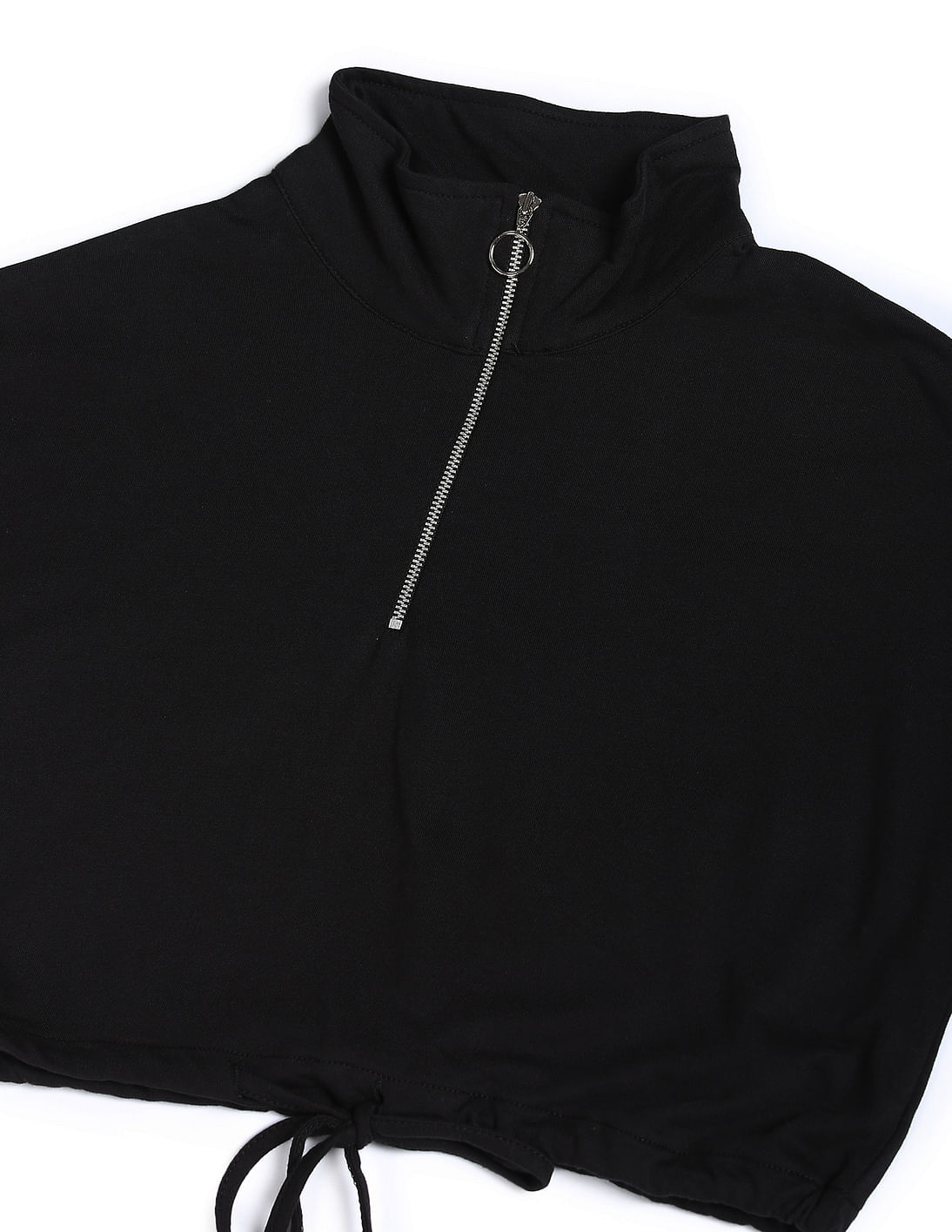 High neck zip outlet up top