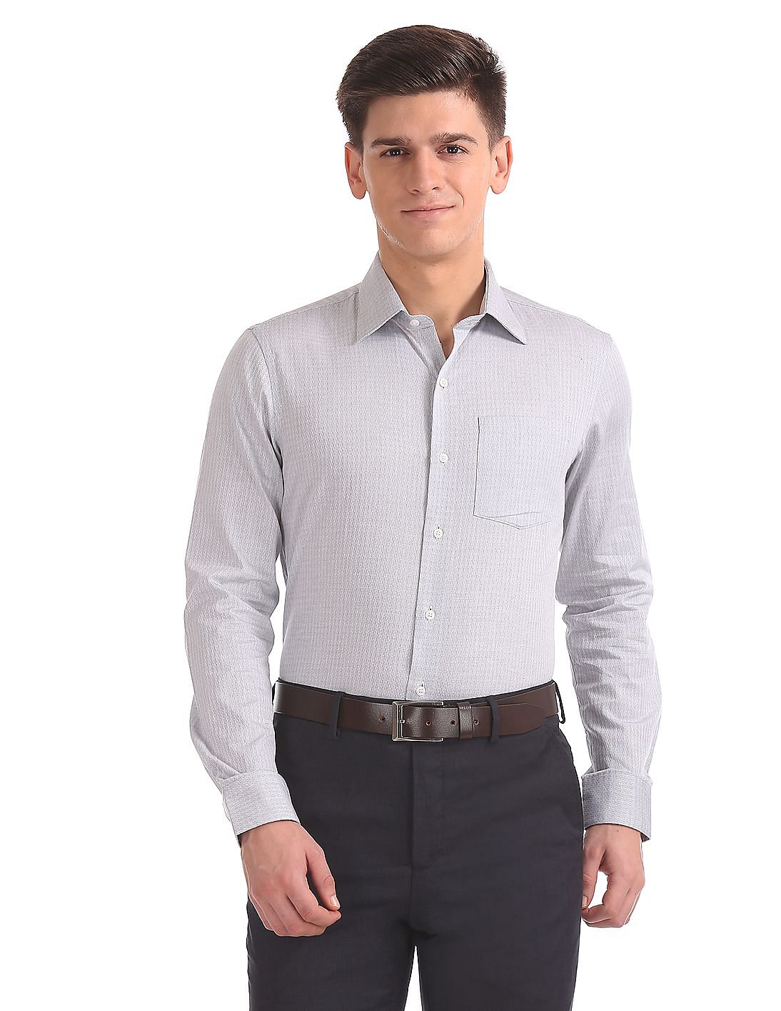 Buy Arrow Slim Fit Long Sleeve Shirt - NNNOW.com