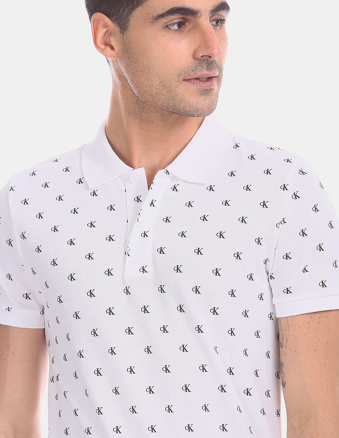 Tシャツ・カットソー OFF WHITE Men Polo Shirts OMAA161C99JER0010110 White Geox® POLO: Men's optical white Polo Shirt | Geox® SS