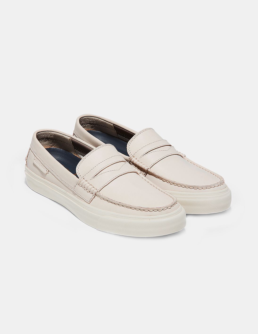 Buy Cole Haan Men Off White Pinch Weekender Loafers - NNNOW.com