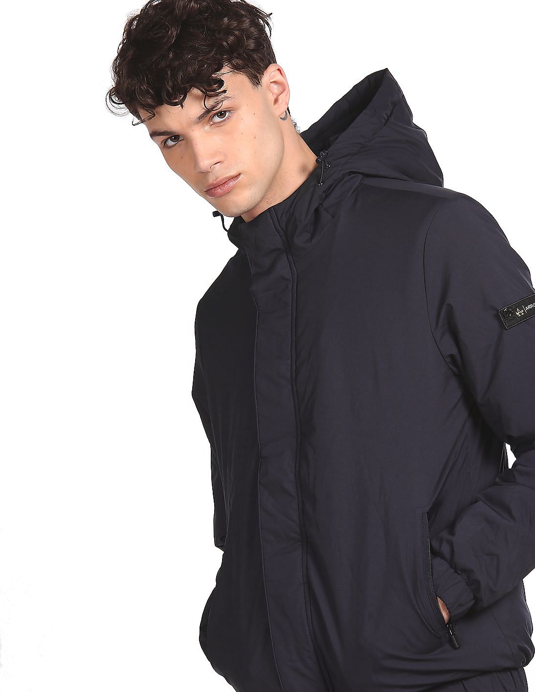 arrow sport full sleeve solid men's jacket