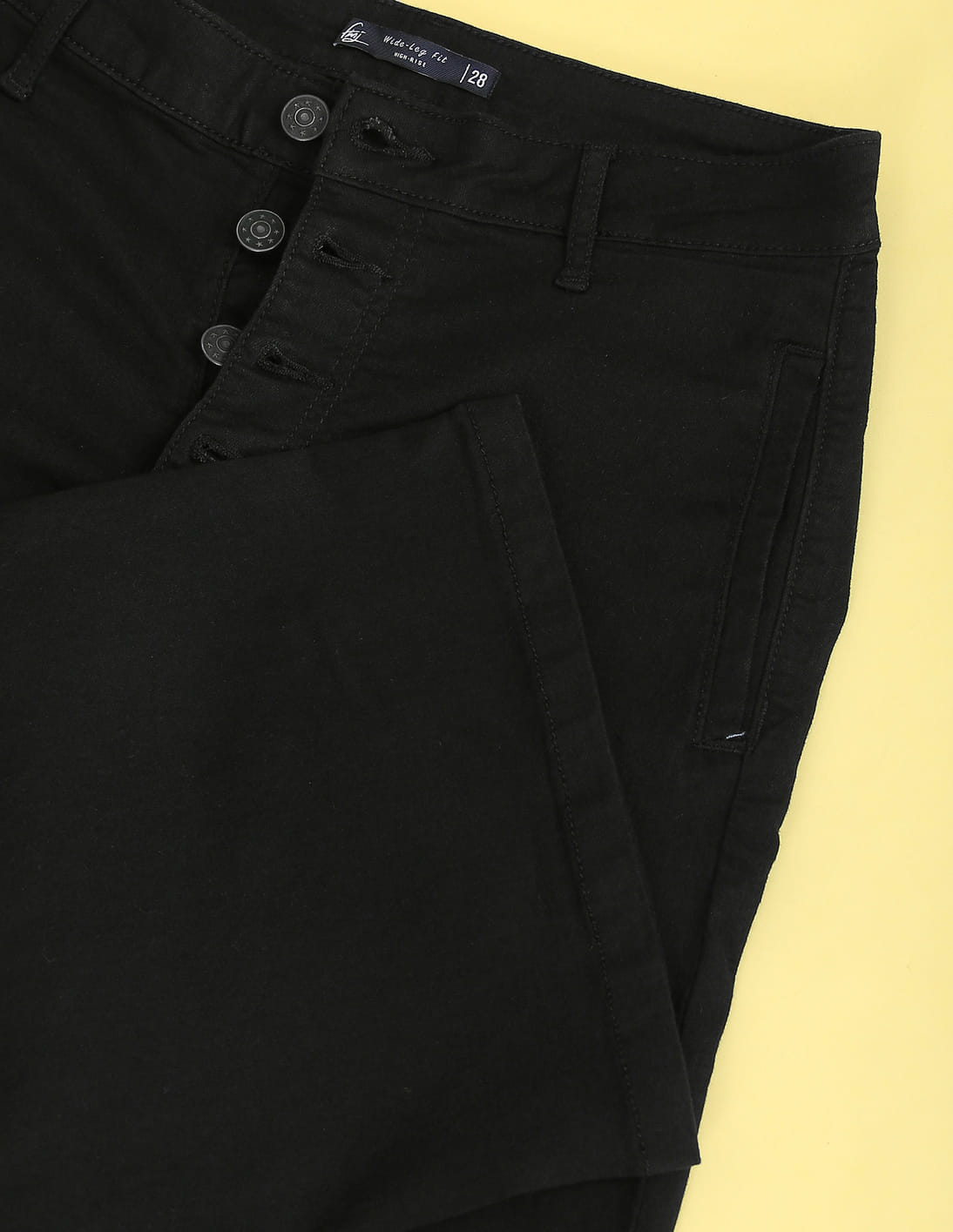 Buy Flying Machine Women High Rise Wide Leg Jeans