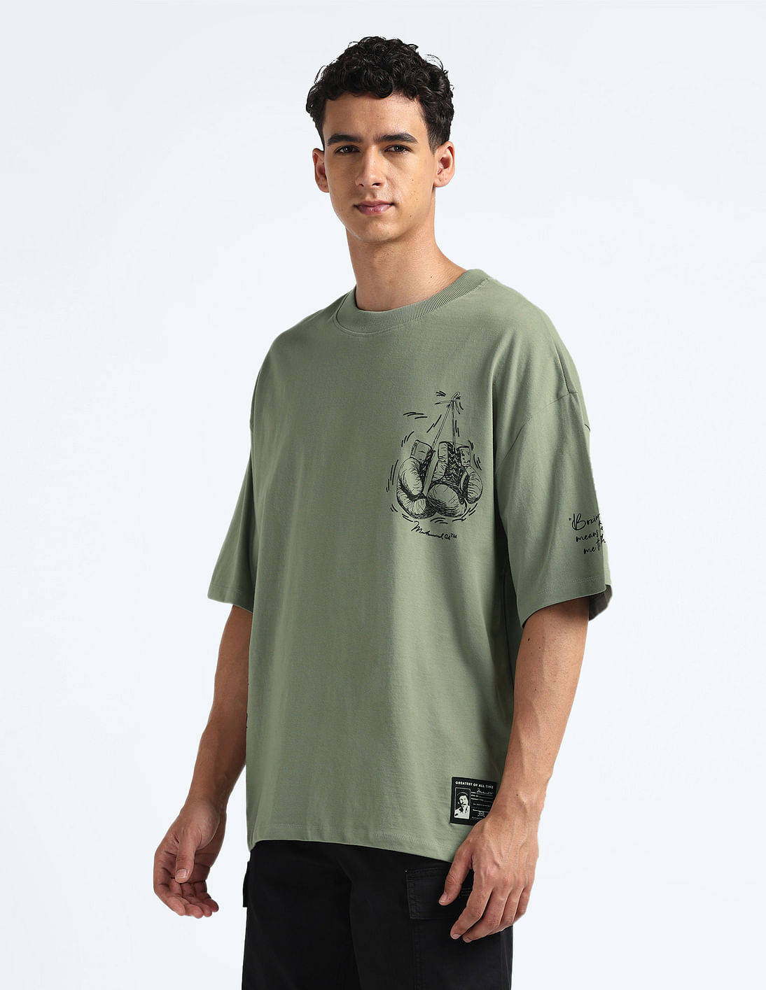 Buy Flying Machine FM X Muhammad Ali Oversized T-Shirt