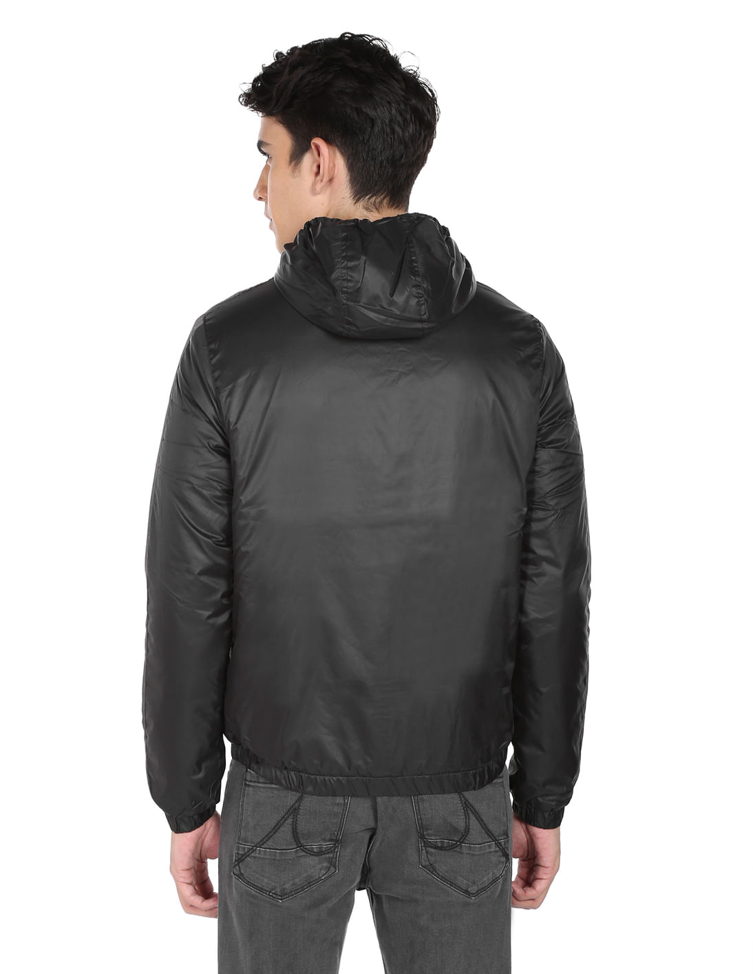 Buy Flying Machine Colour Block Hood Padded Jacket - NNNOW.com