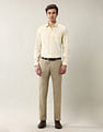 Arrow Textured Manhattan Slim Fit Ceremonial Shirt