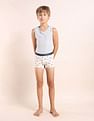 USPA Innerwear Boys Mid Rise Cotton Spandex Trunks - Pack Of 5
