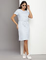 Tommy Hilfiger Crew Neck Solid T-Shirt Dress